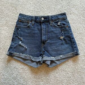 Abercrombie & Fitch Dark Denim High Rise Short Size 0/25